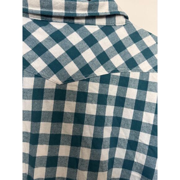 Bit & Bridle Plaid Western Shirt Womens Size 3X Embroidered Flannel Pearl Snap - Picture 8 of 8